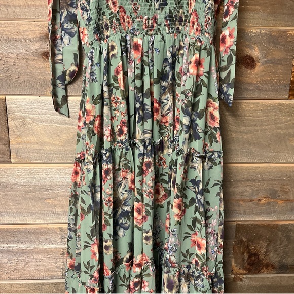 Baltic Born Anita Tiered Maxi Dress Floral Flowy NWT Sleeveless XL - Picture 9 of 13